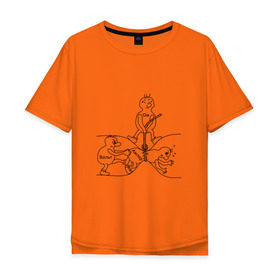 Мужская футболка хлопок Oversize с принтом Закон Ома в Екатеринбурге, 100% хлопок | свободный крой, круглый ворот, “спинка” длиннее передней части | ампер | вольт | напряжение | наука | сопротивление | ток | физика | электричество
