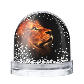 Снежный шар с принтом Lion в Екатеринбурге, Пластик | Изображение внутри шара печатается на глянцевой фотобумаге с двух сторон | lion | голова животного | кот | кошка | лев