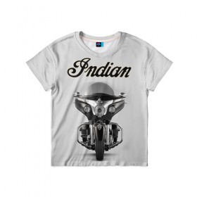 Детская футболка 3D с принтом Indian 6 в Екатеринбурге, 100% гипоаллергенный полиэфир | прямой крой, круглый вырез горловины, длина до линии бедер, чуть спущенное плечо, ткань немного тянется | 