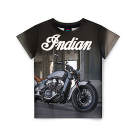 Детская футболка 3D с принтом Indian 8 в Екатеринбурге, 100% гипоаллергенный полиэфир | прямой крой, круглый вырез горловины, длина до линии бедер, чуть спущенное плечо, ткань немного тянется | indian
