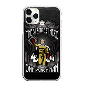 Чехол для iPhone 11 Pro Max матовый с принтом One Punch Man в Екатеринбурге, Силикон |  | Тематика изображения на принте: one punch man | saitama | ванпанчмен | сайтама