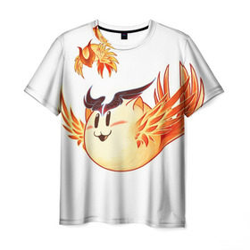 Мужская футболка 3D с принтом Феникс Кот в Екатеринбурге, 100% полиэфир | прямой крой, круглый вырез горловины, длина до линии бедер | dota | dota 2 | phoenix | дота | дотан | раки | феникс