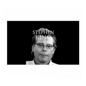 Бумага для упаковки 3D с принтом Стивен Кинг - Король ужасов в Екатеринбурге, пластик и полированная сталь | круглая форма, металлическое крепление в виде кольца | король ужасов | писатель | триллер | ужасы