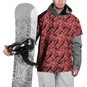 Накидка на куртку 3D с принтом Текстура, тиснение в Екатеринбурге, 100% полиэстер |  | Тематика изображения на принте: краска | красный | металл | стиль | текстура | фото