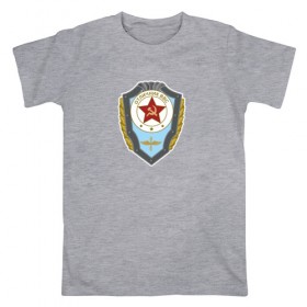 Мужская футболка хлопок с принтом Отличник ВВС в Екатеринбурге, 100% хлопок | прямой крой, круглый вырез горловины, длина до линии бедер, слегка спущенное плечо. | 