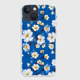 Чехол для iPhone 13 mini с принтом Цветы ретро 5 в Екатеринбурге,  |  |   | винтаж | прованс | роза | роспись | узор | цветок | цветы