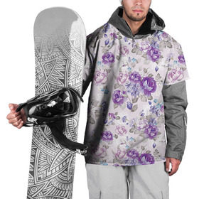 Накидка на куртку 3D с принтом Цветы ретро 2 в Екатеринбурге, 100% полиэстер |  |   | винтаж | прованс | роза | роспись | узор | цветок | цветы