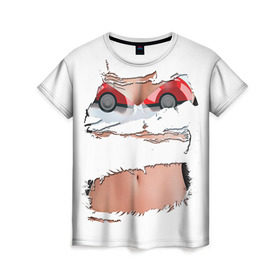 Женская футболка 3D с принтом Лифчик-покеболлы в Екатеринбурге, 100% полиэфир ( синтетическое хлопкоподобное полотно) | прямой крой, круглый вырез горловины, длина до линии бедер | pokemon go