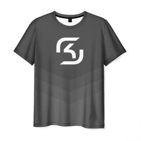 Мужская футболка 3D с принтом SK-Gaming в Екатеринбурге, 100% полиэфир | прямой крой, круглый вырез горловины, длина до линии бедер | Тематика изображения на принте: csgo | esports | gaming | lg | sk | team