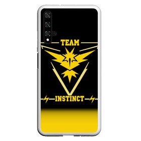 Чехол для Honor 20 с принтом Team Instinct в Екатеринбурге, Силикон | Область печати: задняя сторона чехла, без боковых панелей | Тематика изображения на принте: go | instinct | pokemon | team | покемон