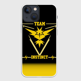 Чехол для iPhone 13 mini с принтом Team Instinct в Екатеринбурге,  |  | Тематика изображения на принте: go | instinct | pokemon | team | покемон