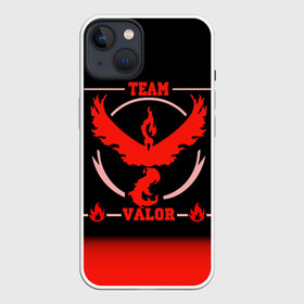 Чехол для iPhone 13 с принтом Team Valor в Екатеринбурге,  |  | go | pokemon | team | valor | покемон