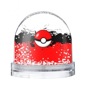 Снежный шар с принтом Pokeball в Екатеринбурге, Пластик | Изображение внутри шара печатается на глянцевой фотобумаге с двух сторон | 