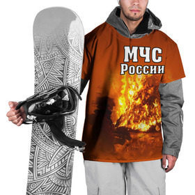 Накидка на куртку 3D с принтом МЧС России в Екатеринбурге, 100% полиэстер |  | Тематика изображения на принте: мчс | пожарный | россии