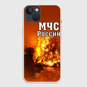 Чехол для iPhone 13 с принтом МЧС России в Екатеринбурге,  |  | мчс | пожарный | россии