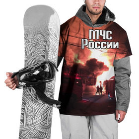 Накидка на куртку 3D с принтом МЧС в Екатеринбурге, 100% полиэстер |  | Тематика изображения на принте: мчс | пожарный | россии