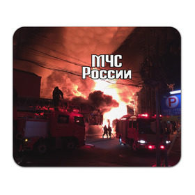 Коврик прямоугольный с принтом МЧС в Екатеринбурге, натуральный каучук | размер 230 х 185 мм; запечатка лицевой стороны | мчс | пожарный | россии