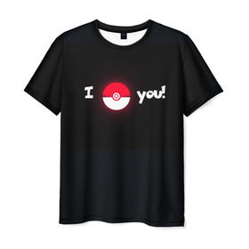 Мужская футболка 3D с принтом Я поймаю тебя! в Екатеринбурге, 100% полиэфир | прямой крой, круглый вырез горловины, длина до линии бедер | pokemon go