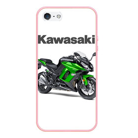 Чехол для iPhone 5/5S матовый с принтом Kawasaky Ninja 1000 в Екатеринбурге, Силикон | Область печати: задняя сторона чехла, без боковых панелей | kawasaky