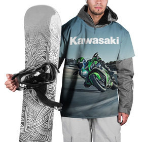 Накидка на куртку 3D с принтом Kawasaky sport в Екатеринбурге, 100% полиэстер |  | kawasaky