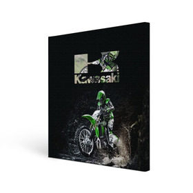 Холст квадратный с принтом Kawasaky cross в Екатеринбурге, 100% ПВХ |  | kawasaky