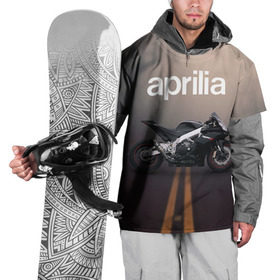 Накидка на куртку 3D с принтом Aprilia RSV4 в Екатеринбурге, 100% полиэстер |  | Тематика изображения на принте: aprilia