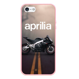 Чехол для iPhone 5/5S матовый с принтом Aprilia RSV4 в Екатеринбурге, Силикон | Область печати: задняя сторона чехла, без боковых панелей | aprilia