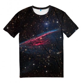 Мужская футболка 3D с принтом Астрал в Екатеринбурге, 100% полиэфир | прямой крой, круглый вырез горловины, длина до линии бедер | вселенная | галактика | звёзды | космическое пространство | космос | созвездие