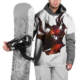 Накидка на куртку 3D с принтом Shadow Fiend в Екатеринбурге, 100% полиэстер |  | Тематика изображения на принте: 