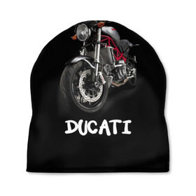 Шапка 3D с принтом Ducati в Екатеринбурге, 100% полиэстер | универсальный размер, печать по всей поверхности изделия | Тематика изображения на принте: ducati | дукати | мото | мотогонки | мотоспорт | мотоцикл
