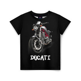 Детская футболка 3D с принтом Ducati в Екатеринбурге, 100% гипоаллергенный полиэфир | прямой крой, круглый вырез горловины, длина до линии бедер, чуть спущенное плечо, ткань немного тянется | ducati | дукати | мото | мотогонки | мотоспорт | мотоцикл