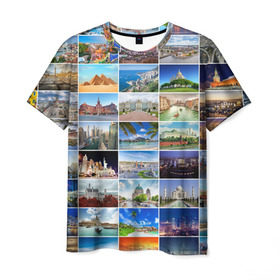Мужская футболка 3D с принтом Путешественник в Екатеринбурге, 100% полиэфир | прямой крой, круглый вырез горловины, длина до линии бедер | азия | берлин | вегас | венеция | воспоминания | города | достопримечательности | европа | египет | калифорния | каникулы | лондон | милан | москва | ностальгия | нью йорк | отдых | отпуск | память