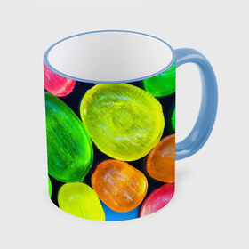 Кружка 3D с принтом Карамельки в Екатеринбурге, керамика | ёмкость 330 мл | Тематика изображения на принте: вкусности | вкусняшки | карамельки | конфетки | конфеты | леденцы | сахар | сладости