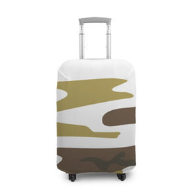 Чехол для чемодана 3D с принтом Зимний камуфляж в Екатеринбурге, 86% полиэфир, 14% спандекс | двустороннее нанесение принта, прорези для ручек и колес | camo | camouflage | камо | камуфляж