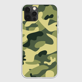 Чехол для iPhone 12 Pro Max с принтом Зелёный камуфляж в Екатеринбурге, Силикон |  | camouflage | green camouflage | зеленый камуфляж | камуфляж