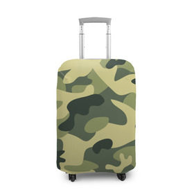 Чехол для чемодана 3D с принтом Зелёный камуфляж в Екатеринбурге, 86% полиэфир, 14% спандекс | двустороннее нанесение принта, прорези для ручек и колес | camouflage | green camouflage | зеленый камуфляж | камуфляж