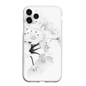 Чехол для iPhone 11 Pro матовый с принтом Белые цветочки 5 в Екатеринбурге, Силикон |  | белый | цветок | цветы