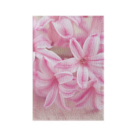 Обложка для паспорта матовая кожа с принтом Нежные цветочки в Екатеринбурге, натуральная матовая кожа | размер 19,3 х 13,7 см; прозрачные пластиковые крепления | розовый | цветок | цветы
