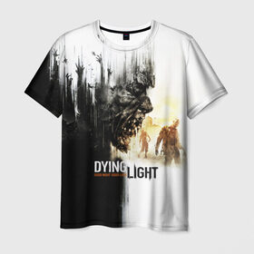 Мужская футболка 3D с принтом Dying Light в Екатеринбурге, 100% полиэфир | прямой крой, круглый вырез горловины, длина до линии бедер | dying light | horror | зомби | ужасы