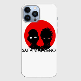 Чехол для iPhone 13 Pro Max с принтом Saitama  Genos в Екатеринбурге,  |  | genos | one punch man | saitama