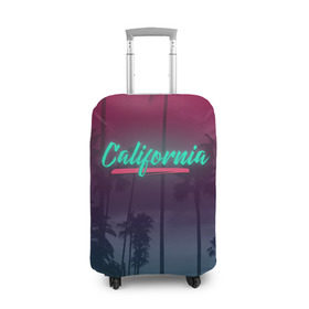 Чехол для чемодана 3D с принтом California в Екатеринбурге, 86% полиэфир, 14% спандекс | двустороннее нанесение принта, прорези для ручек и колес | america | california | city | state | sun. summer | америка | город | калифорния | лето | солнце | штат