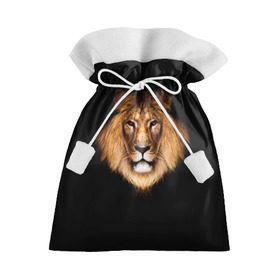 Подарочный 3D мешок с принтом Лев в Екатеринбурге, 100% полиэстер | Размер: 29*39 см | lion | голова | лев