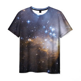 Мужская футболка 3D с принтом Вселенная в Екатеринбурге, 100% полиэфир | прямой крой, круглый вырез горловины, длина до линии бедер | вселенная | галактика | звёзды | космическое пространство | космос | созвездие