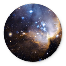 Коврик круглый с принтом Вселенная в Екатеринбурге, резина и полиэстер | круглая форма, изображение наносится на всю лицевую часть | вселенная | галактика | звёзды | космическое пространство | космос | созвездие