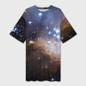 Платье-футболка 3D с принтом Вселенная в Екатеринбурге,  |  | вселенная | галактика | звёзды | космическое пространство | космос | созвездие