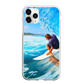 Чехол для iPhone 11 Pro матовый с принтом Лето в Екатеринбурге, Силикон |  | берег | волна | лето | море | отдых | серфинг