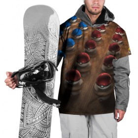 Накидка на куртку 3D с принтом Wood в Екатеринбурге, 100% полиэстер |  | Тематика изображения на принте: bulbasaur | pikachu | pokemon | squirtle | бальбазар | пикачу | покемон | сквиртл