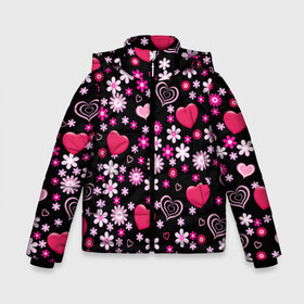 Зимняя куртка для мальчиков 3D с принтом Волшебный орнамент в Екатеринбурге, ткань верха — 100% полиэстер; подклад — 100% полиэстер, утеплитель — 100% полиэстер | длина ниже бедра, удлиненная спинка, воротник стойка и отстегивающийся капюшон. Есть боковые карманы с листочкой на кнопках, утяжки по низу изделия и внутренний карман на молнии. 

Предусмотрены светоотражающий принт на спинке, радужный светоотражающий элемент на пуллере молнии и на резинке для утяжки | heart | любовь | орнамент | сердце | узор
