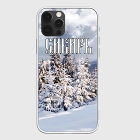 Чехол для iPhone 12 Pro Max с принтом Сибирь в Екатеринбурге, Силикон |  | ель | лес | небо | облака | природа | снег | сосна | сугробы | тайга | хвоя