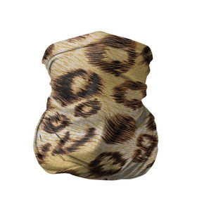 Бандана-труба 3D с принтом Леопардовая ткань в Екатеринбурге, 100% полиэстер, ткань с особыми свойствами — Activecool | плотность 150‒180 г/м2; хорошо тянется, но сохраняет форму | гепард | гламур | леопард | мода | пятна | роскошь | ткань | точки | шерсть